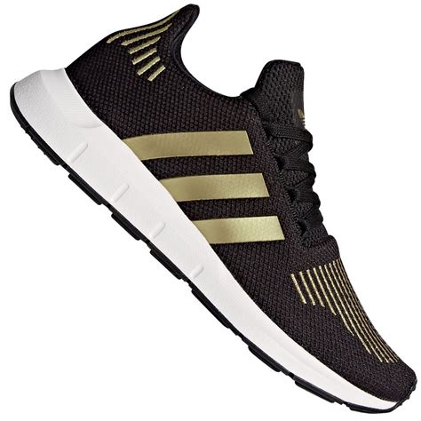 adidas swift run w schuhe schwarz gold|adidas swift running shoes.